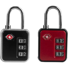 Suitcase Locks TSA Approved, Small Combination Padlock for Locker, Mini Combo Padlock, TSA Locks for Luggage, Gym Locker, Backpack Zipper, Gun Case, Ammo Can, Storage Box, Toolbox Outdoor