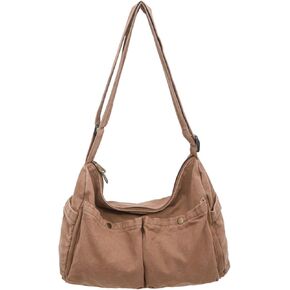 كيس Messenger Canvas لطيف Crossbody حقيبة الكتف للنساء للرجال للمدرسة هواة الجمالية مع جيوب متعددة in Kuwait