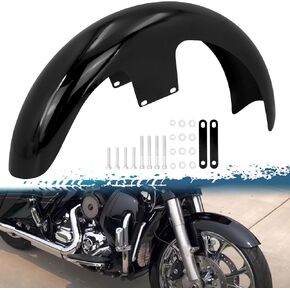 21 بوصة Fender Fender Black Motorcycle Wrap Mudguard for Bagger Models for Harley Touring Road King Electra Glide Glide 120/R21