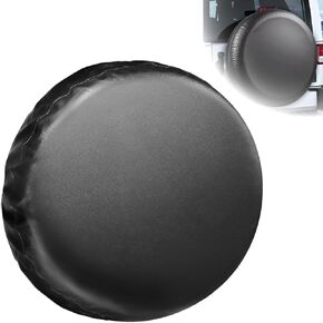 Spare Tire Cover, Waterproof PVC Thickening Leather Tire Wheel Covers, Tough Tire Wheel Protector, Universal Fit for Jeep, Trailer, RV, SUV, Truck, (Fits Entire Tire Diameters 27.55-29.52 Inch)