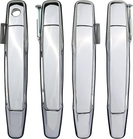 APPERFiT Exterior Door Handle (Upgraded) Chrome Compatible with 2007-2013 Chevy Chevrolet Silverado Suburban Tahoe Avalanche, GMC Sierra Yukon, Cadillac Escalade Replaces 22738721 22738722 22738725 in Saudi Arabia