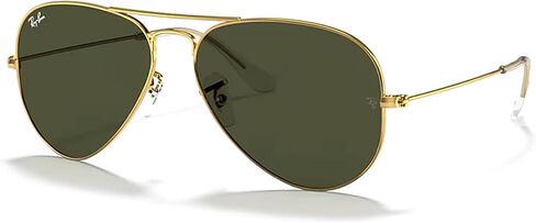Ray-Ban RB3025 Metal Aviator Sunglasses For Men For Women + BUNDLE with Designer iWear Eyewear Care Kit in Saudi Arabia