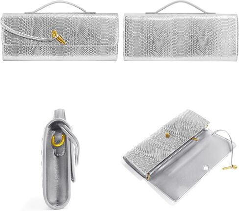 Woven Clutch Purses for Women, Formal Satchel Leather Evening Bag Shoulder Handbag in Kuwait