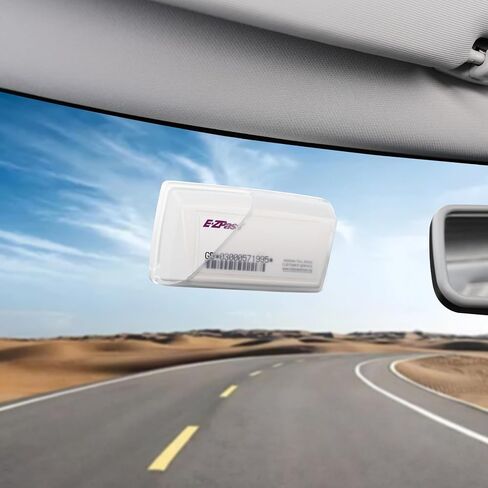 JUSTTOP EZ Pass Holder with Powerful Suction Cups for Windshield,Secure Your Toll Pass with Our EZ Pass Holder for Windshield,Only Fits EZ Pass Mini/Ipass,Clear,1 Pack in Saudi Arabia