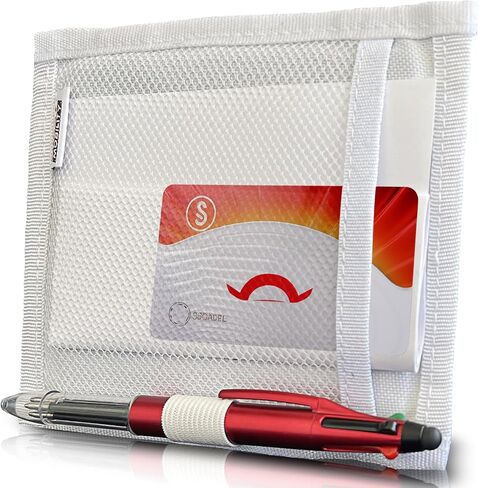 Mini Car Sun Visor Document Holder - Visor Accessories for Women and Men - Small Auto Organizer, Registration & Insurance Holder - Minimalist Design (Black) in Kuwait