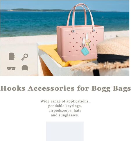2piece Hook Holder Excaptiories لأكياس Bogg ، أدخل حامل كأس السحر Bogg Connect & تنظيم القناع الرئيسي (أبيض) in Kuwait