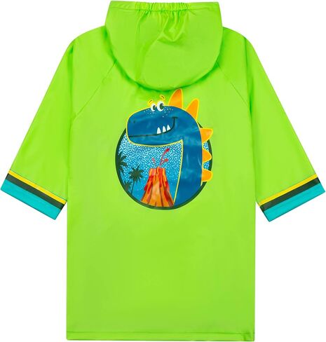 Puddle Play Kids مقاومة للماء مقنعين-سترة أزياء خفيفة الوزن في تصميمات ممتعة ، أحجام من 2-9 سنوات in Kuwait