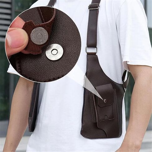 Men's Anti-Theft Multi-Pocket Double-shoulder Tactical Bag in Saudi Arabia
