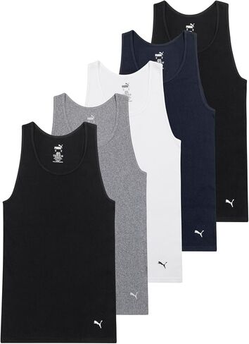 Puma Men's 5 Pack Cotton Rib Top Top in Kuwait