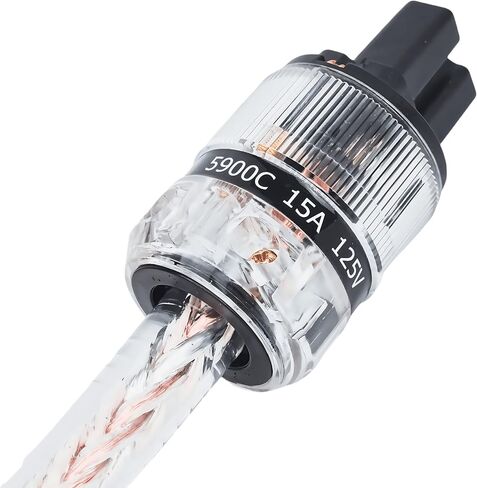كابل طاقة 10 AWG Audiophile، سلك طاقة OFC عالي النهاية لأنظمة HiFi (5 قدم) in Kuwait
