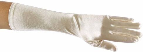 Greatlookz Showstopper Shiny Satin Elbow Length Gloves for Girls in Kuwait