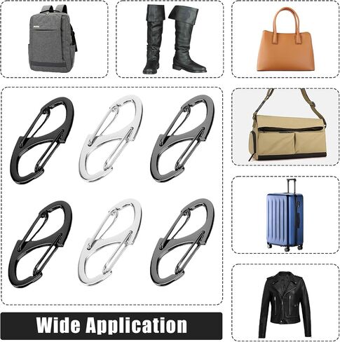 30 Pcs Zipper Clips Anti Theft,Zipper Locks for Backpacks,Purses,Handbags,Tents & Travel Bags,Dual Opening Design Durable Zipper Clip for Secure Zipper Protection (Multicolor) in Saudi Arabia