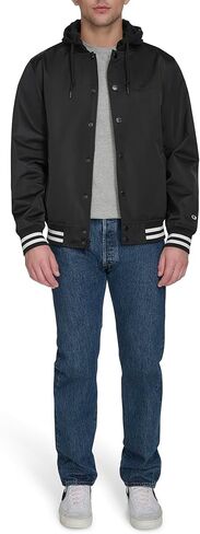 Champion Men's Lightweight Varsity Jacket with Jersey Hood in Saudi Arabia