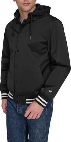 Champion Men's Lightweight Varsity Jacket with Jersey Hood in Saudi Arabia