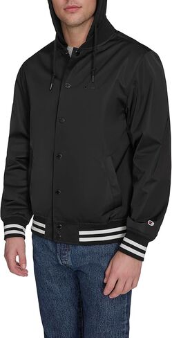 Champion Men's Lightweight Varsity Jacket with Jersey Hood in Saudi Arabia