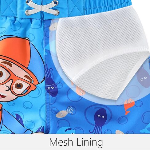 Blippi Boys UPF 50+ Swim Trunks Bathing Suit for Toddler and Big Kids in Saudi Arabia