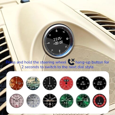 for Macan 95B Sport Chrono Stopwatch Upgrade 2.1in Smart Clock Fits PCM 3.1 2014-2016 in Saudi Arabia