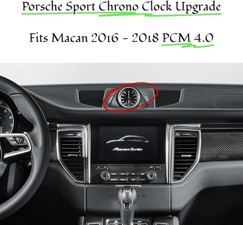 for Macan 95B Sport Chrono Stopwatch Upgrade 2.1in Smart Clock Fits PCM 3.1 2014-2016 in Saudi Arabia