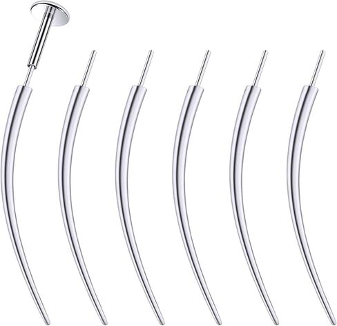 20G 18G 16G التيتانيوم ثقب تفتق الإدراج دبوس لthreadless دفع في الأنف الشفاه خواتم Labret مونرو ميدوسا الزنمة اللولب الحلزون الغضروف أقراط مسمار ثقب المجوهرات تفتق الإدراج 6PCS in Kuwait