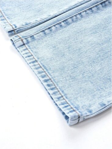 Girl's Y2k Graphic Jeans Butterfly Print Jeans Elastic High Waisted Straight Leg Denim Pants in Kuwait