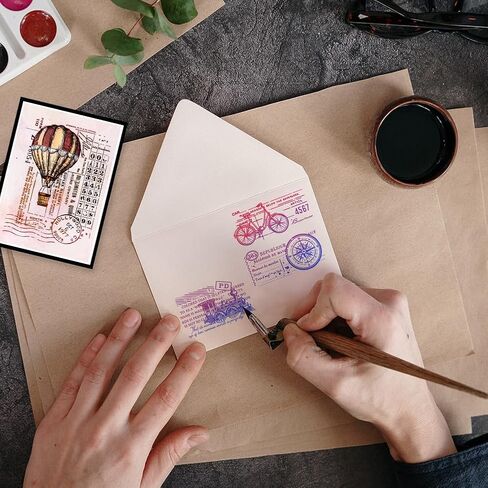 GLOBLELAND Travel Ticket Clear Stamps Travel Tags Silicone Clear Stamp Seals Magic Crow Frog Ticket Transparent Stamps for DIY Scrapbooking Cards Making Photo Album Journal in Saudi Arabia