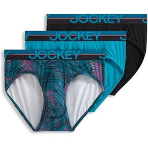 Jockey Men's Underwear Infinite Cool Microfiber Stretch Brief - 3 Pack