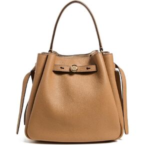 Tory Burch Women's Romy Pebbled Small Bucket Bag