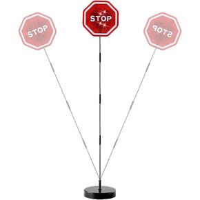Mandark Flashing LED Stop Sign for Garage Parking Assist, Adjustable Height Automotive Garage Parking Stopper, Vehicle Exterior Stop Indicator Sensors, Universal for RV, SUV, Truck