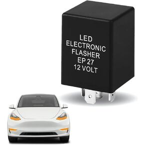 EP27 LED Flasher Relay ، ترحيل ملازم من 5 أسنان لإشارة الدوران LED ، مؤشر إلكتروني لتثبيت مصابيح الإشارة المفرطة ، متوافقة مع فورد دودج شيفروليه لينكولن مازدا ميركوري