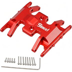 RC Skid Plate لـ SCX24 Bronco Gladiator Deadbolt C10 ترقيات الأجزاء 1/24 RC Crawler ، لوحة التروس في مركز نقل هيكل الألومنيوم (التيتانيوم)
