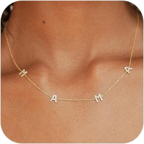 Mama Necklaces for Women, Mother's Day Gifts for Mom, 14K Gold Plated Dainty Necklace Non Tarnish Jewelry, Gifts for New Mom in Kuwait