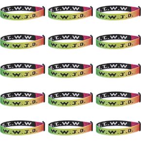 15PCS WWJD Bracelet Pack for Women Men, Christian Jesus Bracelet Gifts, Adjustable What Would Jesus Do Wristbands