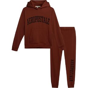 AEROPOSTALE Boys Sweatsuit Set - 2 Piece Fleece Pullover Hoodie Sweatshirt and Jogger Sweatpants - Boys Activewear Set (8-16)