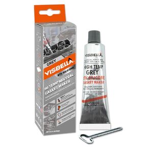Gasket Maker Oil Resistant Sensor Safe Neutral RTV Silicone Sealant Non-Corrosive High Flexibility Ideal for Domestic & Older Vehicles 3.5OZ (Grey)