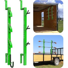 ELITEWILL 3 Place Weedeater Rack for Open/Enclosed Trailers Trimmer Rack Weed Eater Rack for Trailer Landscape Truck Holder Lawn Equipment Accessories W/Lock