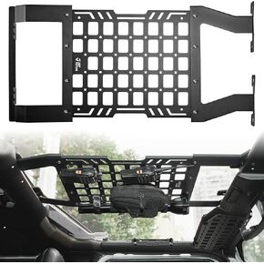JOYTUTUS Hard Top Roof Rack Molle Panel Compatible with Wrangler JL JLU & Gladiator JT 2018-2025, Wrangler Overhead Molle Panel Storage Cargo Roof Rack, No Drilling(Not for Soft-Top)
