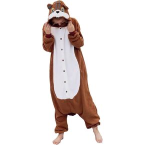 vavalad Adult Animal Onesie Pajamas Cosplay Animal Homewear Halloween Costume for Women Men