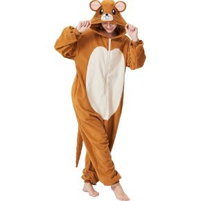 Adult Animal Onesie Halloween Costume One-Piece Cosplay Pajamas for Women and Men