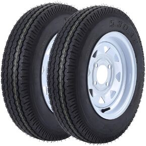 2 حزمة 5.30-12 5.30x12 530-12 5.30-12 إطارات المقطورة مع 12 'حافات ، 4 العروة على 4' '، نطاق التحميل C ، 6PR ، 4 العروة