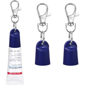 2 Pcs Keychain Holder for Aquaphor & Mario Badescu Lip Balm - Polypropylene Cap Accessory - Fit Lip Balm Keychain