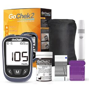 Microtech Glucometer Kit 10 Strips & Lancets ، بدون ترميز ، 500 تخزين ، HCT أوسع للعائلة