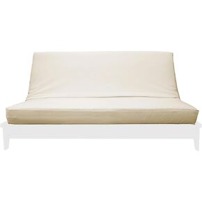 Premium 100 ٪ Cotton Twill Futon Cover (طبيعي ، ممتلئ)