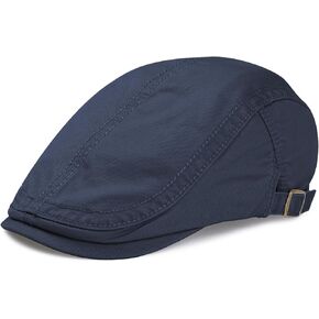 Kujuha Flat Cap for Men Cotton Flat Irish Cabbie Ivy Gatsby Newsboy Driving Hat Cap Cap