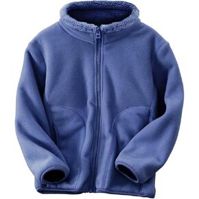 Kids Fleece Jacket Full-zip Toddlers Polar Coat Outwear