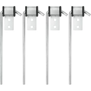 Heavy Duty Exhaust Hanger Rod - Universal Use Exhaust Hanger Removal Tool Bracket Hanger - 3/8" Rod 10" Long （Pack of 4） (EH4PCS-W)