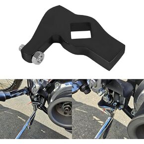Adjustable Kickstand Stop Jiffy Stand Leg Stop Replacement For Harley 1989-1999 Softail 1958-1984 FL FX Models(chrome)