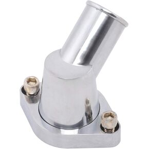 Company R6003 45° Polished Aluminum Water Neck for Chevy V8