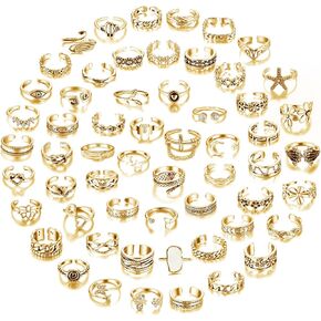 Mjust Open Toe Rings مجموعة وخواتم للنساء والرجال
