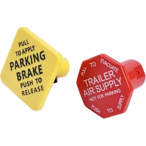 Parking Brake Valve & Trailer Air Supply Knob 248433 290655 Compatible with Bendix Dash Brake Control Valve