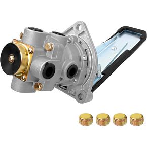 E-6 Foot Brake Valve w/Treadle Assembly - E6 Foot Brake Control Valve Compatible with Bendix 286171, KN22140, 170.286171, and 20QE3114R Dual Circuit Valve for Trucks